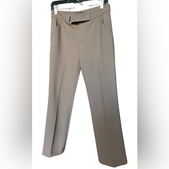 Club Monaco Bootcut Trouser in Taupe Grey - Picture 2 of 8